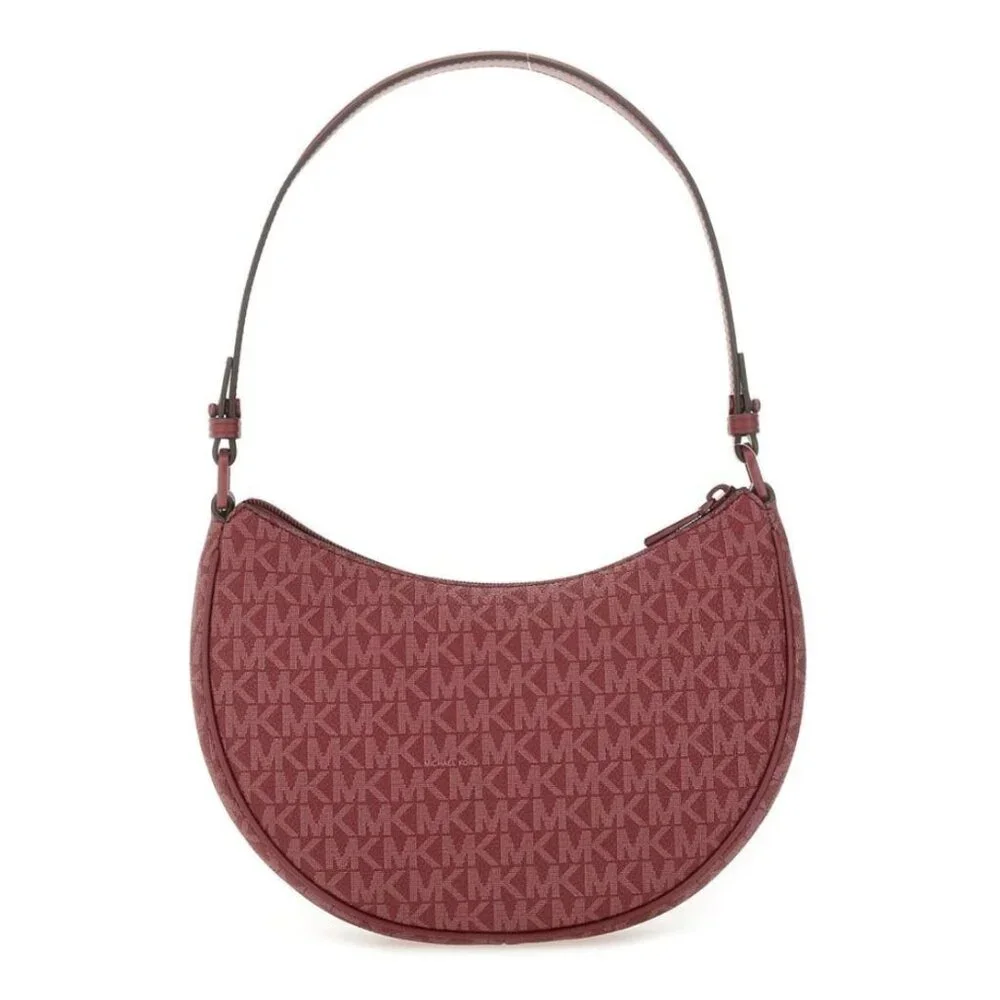 Michael Kors Kyla Small Signature Logo Convertible Pouchette in Mulberry NWT - Picture 10 of 11